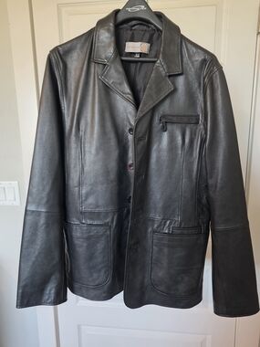 Robert Comstock Vertical Button Mens Fall/Spring Jacket 42 Unique!!!
